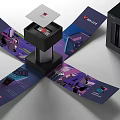 Innovative Bellitz Industrial Equipment Unfolded Packaging Display With Components And Design Elements