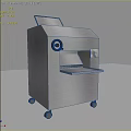 Commercial Stainless Steel Kitchen Appliance Slicing Machine Mobile With Wheels And Platform