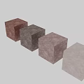 Decorative Plaster Elements With Various Textures And Color Tones For Wall Decoration 3d model