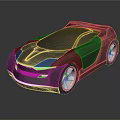 Black Concept Sports Car With Sleek Aerodynamic Design And Silver Alloy Wheels
