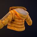 Modern Clothes Costume Cotton Jacket 3d model