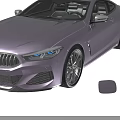 BMW Modern Coupe Car In Light Purple With Alloy Wheels LED Headlights And Color Options