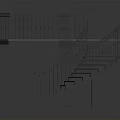 Modern Minimalist Industrial Metal Platform Structure With Spiral Staircase And Railing