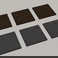 Road Infrastructure Pavement Mats With Square Design And Various Textured Patterns 3d model
