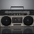 Vintage BOYI G-888 Boombox With Dual Speakers Cassette Player And Handle