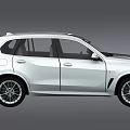 White SUV Car With Sleek Body Lines Alloy Wheels And Side View Design