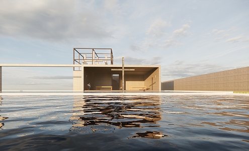 Copy of Tadao Ando Building Water Church 3d model