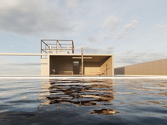 Copy of Tadao Ando Building Water Church 3d model