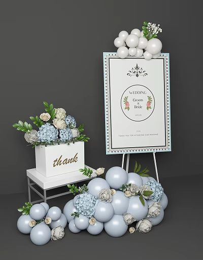 Modern Exhibition Rack 3d model