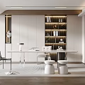 Modern study 3d model