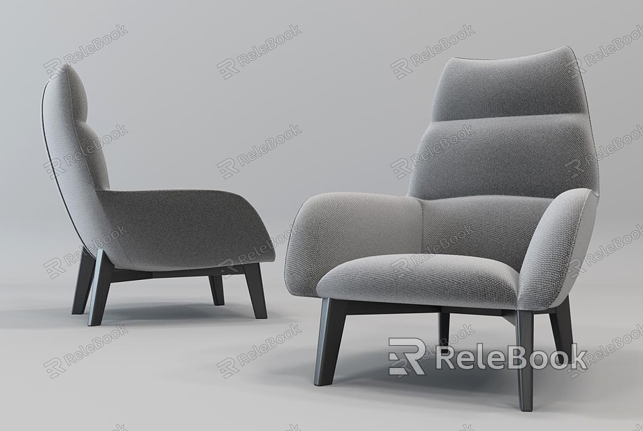 Modern Single Sofa Single Casual Sofa model