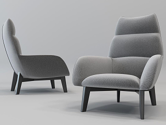 Modern Single Sofa Single Casual Sofa 3d model