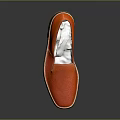 Orange Leather Loafers Shoes With Classic Design Comfortable Fit And Stylish Look