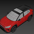 Red SUV With Black Roof And Modern Exterior Design Featuring Black Wheels