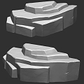 Staglized Stone 3d model