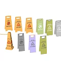 Colorful Traffic Signs With Warning Parking And Guidance Symbols For Road Safety