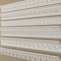 Gypsum Cornice with Various Decorative Patterns and Intricate Designs for Interior Decoration
