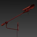 Sleek Modern Gold and Black Metal Floor Lamp with Adjustable Arm and Contemporary Design