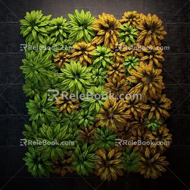 Plant wall 3d model