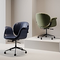 Modern Office Chair Swivel Chair Leather Office Chair 3d model