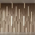 Modern wood veneer modeling background wall creative background wall decoration background wall modeling wall panel decorative wall panel 3d model
