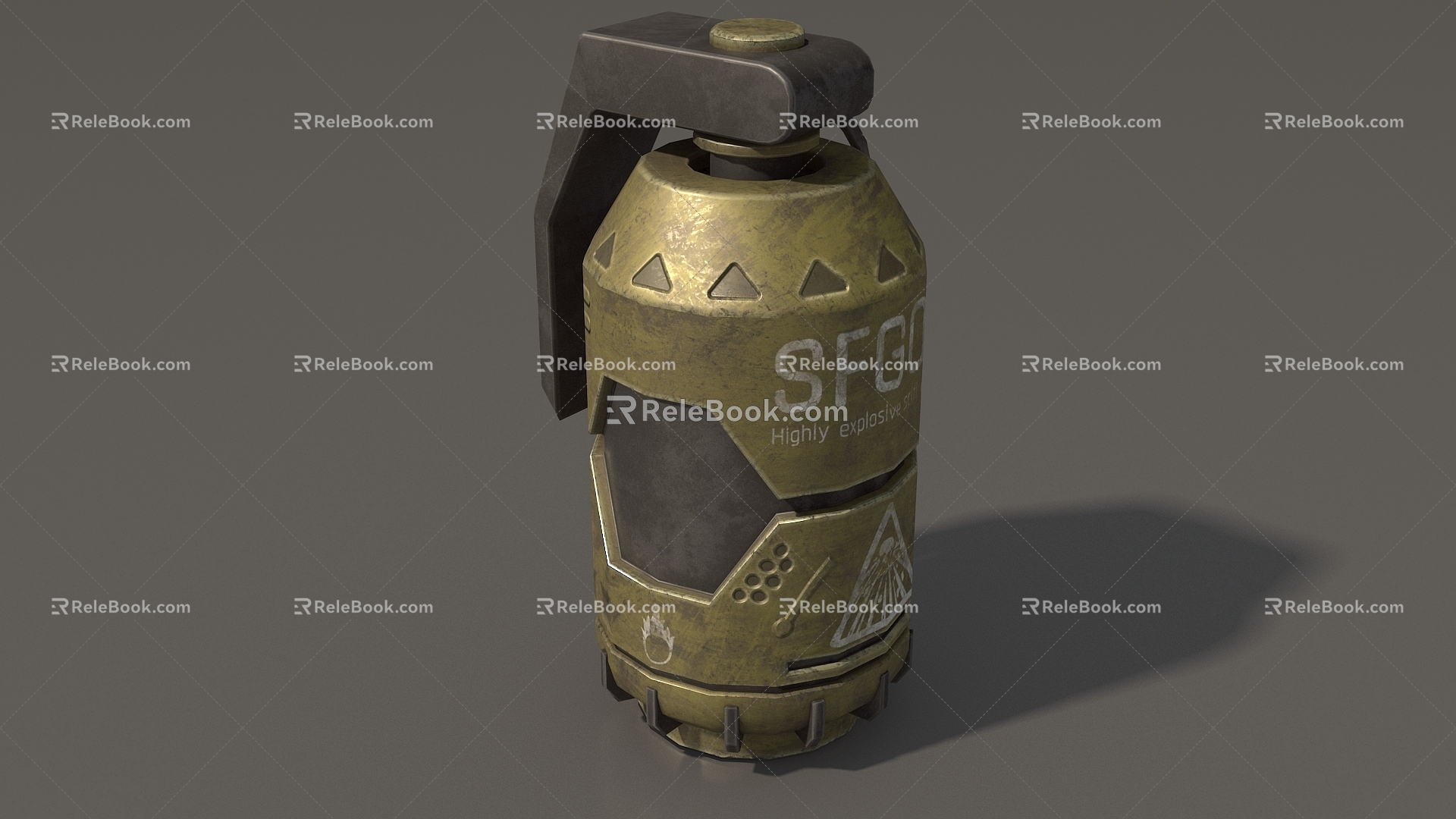 Grenade Grenade Sci-fi Grenade Smoke Bomb Flash Bomb High Explosive Bomb Tear Bomb Grenade Simple Mold Grenade Low Mold Low Face Grenade Game Grenade 3d model