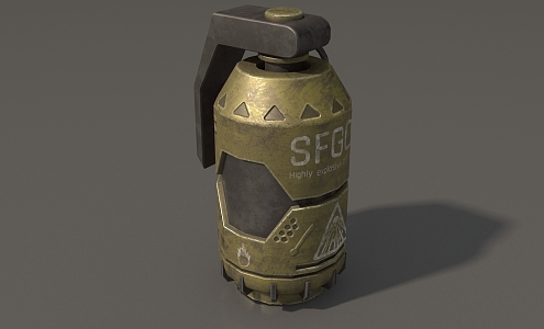 Grenade Sci-fi Grenade Smoke Bomb Flash Bomb High Explosive Bomb Tear Bomb Grenade Simple Mold Grenade Low Mold Low Face Grenade Game Grenade 3d model