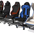 Stylish Modern Office Chairs With Multiple Color Options And Comfortable Design Features 3d model