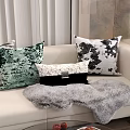 Stylish Colorful Pillows Featuring Sequin and Patterned Designs on Sofa Living Room