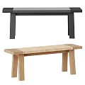 Modern Public Bench Design Featuring Light And Dark Wooden Materials For Outdoor Areas