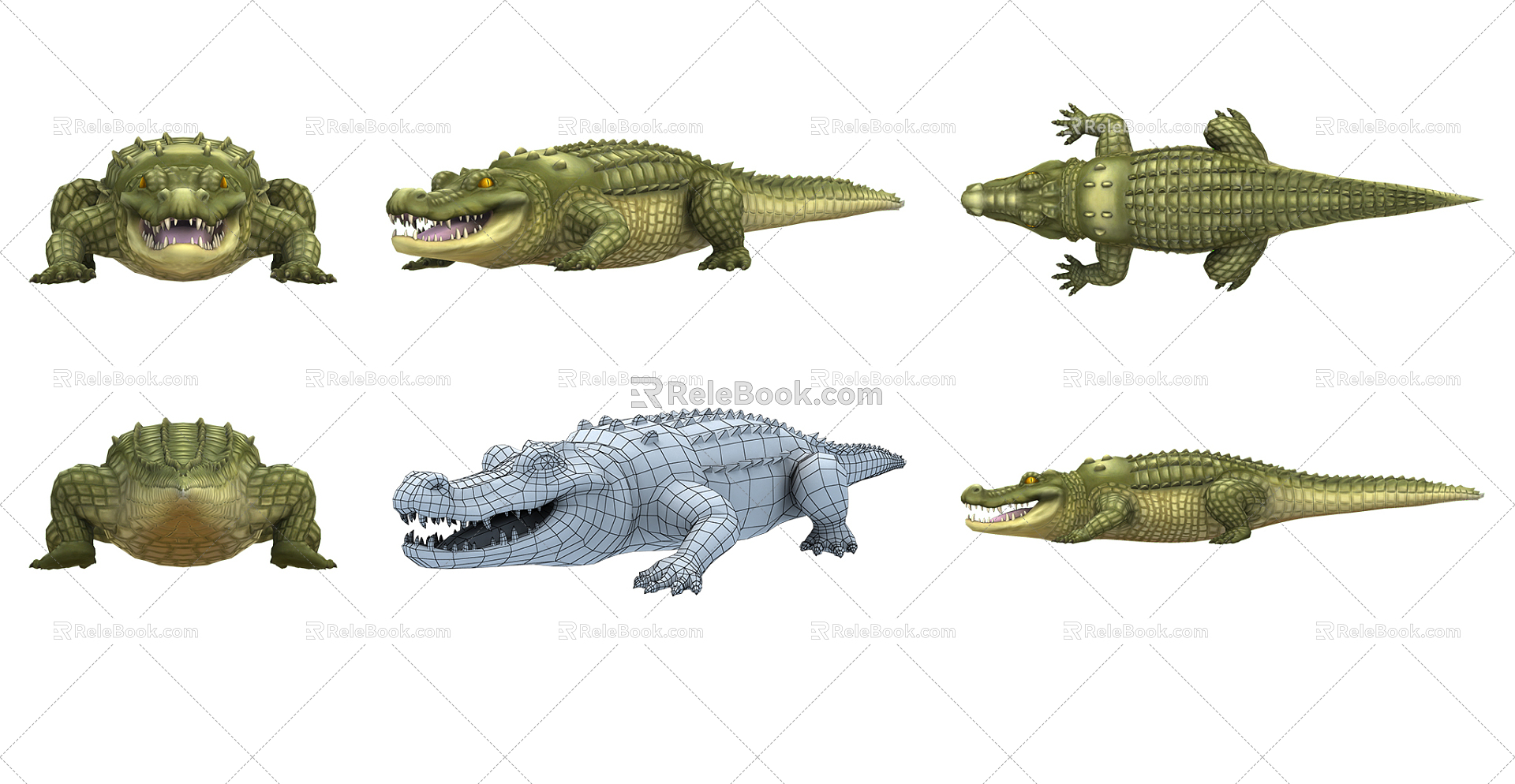 Modern Crocodile 3d model