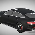 Black Mercedes Coupe With UK License Plate And Black Alloy Wheels