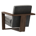 Nordic Log Leisure Chair 3d model