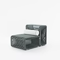 Modern Gray Woven Outdoor Sofa With White Cushion And Stylish Design
