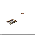 Clear Glass Spice Bottles with Silver Lids Holding Various Spices and Grains Arranged in Rows