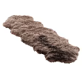 Soft Shaggy Brown Square Carpet With Fluffy Texture For Indoor Use