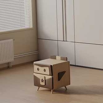 Modern bedside table 3d model