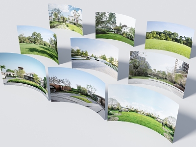 Residential Exterior Chinese Garden Landscape Exterior Community Exterior Park Exterior Background Forest Exterior Daytime Residential Exterior 3d model