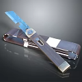 Durable Utility Knife With Wooden Grip Metal Blade And Leather Sheath For Daily Use