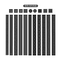 Decorative Metal Strips And Discs With Various Intricate Patterns For Home Decor