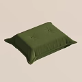 Comfy Green Lazy Sofa and Side Coffee Table with Matching Ottoman in Cozy Living Room