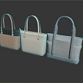 Minimalist Lifestyle Handbags In Light Brown Ivory And Light Gray Tote Design With Metal Accents