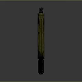 Futuristic Military Green And Black Weapon With Mechanical Rifle Design Structure