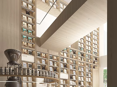 Book Art Interior Design With Layered Bookshelves And Abundant Books 3d model