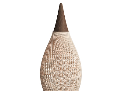 Quiet rattan chandelier model