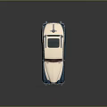 Vintage Blue And White Classic Car With Retro Design And Shiny Exterior Finish
