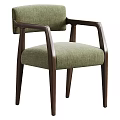 Modern Upholstered Accent Chair With Wooden Frame And Checkered Fabric