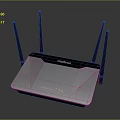 Sleek SHIELDMAX Wireless Router With Multiple Antennas And Modern Design For Home Networks