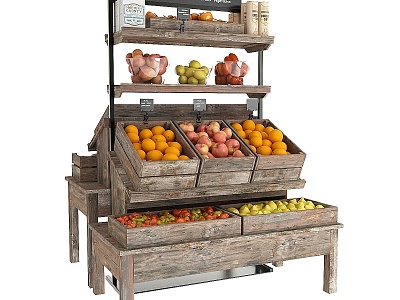 shelf fruit stand 3d model