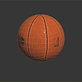 Professional Orange Basketball With Black Stripes And High Quality Logo Design